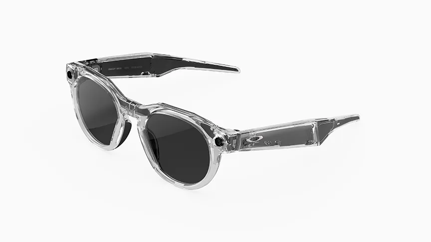 Seitenansicht der Oakley Meta IA Brille mit Transitions-Gläsern